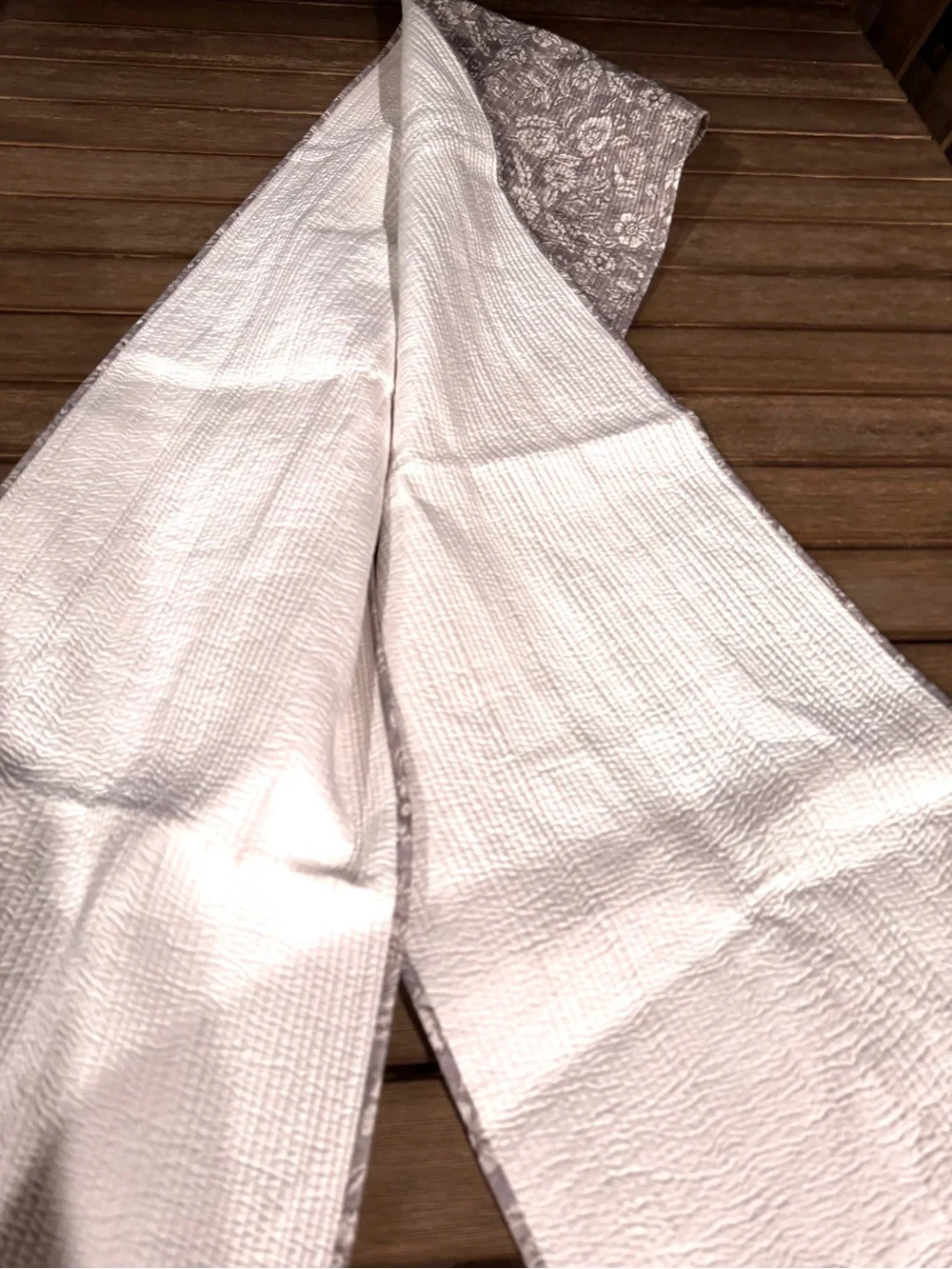NWT (read!) CUSTOM unique Pottery Barn table runner 16” by 106” quilted